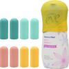 LAKSMI 8 Pack Silicone Bottle Covers, Travel Essentials Toiletries, Cruise Ship Essentials, Accessories Luggage, Travel Must Haves, Elastic Sleeves for Leak Proofing