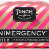 Pinch Provisions Candy Stripe Minimergency Kit, includes 17 Travel-Sized Cosmetic Essentials, Convenient for Purses, Emergency Beauty Accessories, Gifts for Holiday’s & Birthday’s, Pink