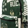 Pro Specialties Group Milwaukee Bucks basketball travel backpack, hiking, gym Backpack durable bag designed for men and women. Ideal for Adults, extra-large & waterproof use for various activities