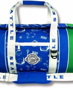 Varsity Cooler Seattle Travel Party Duffel & Cooler – 30 Can Leakproof Insulated Tote Bag, Waterproof Soft compartment for Tailgating, Golf, Beach, Carry-On Luggage & Outdoor Sports
