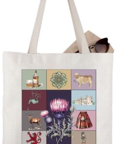 WCGXKO Scotland Vacation Gift In My Scotland Era Scotland Themed Tote Bag for Travelers