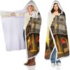 Wearable Blanket for Women 74″ X 48″ New Orleans Fluffy Plush Fuzzy Bed Blanket Birthday Gifts for Adults Kids Farmhouse Chair Bachelor Party Decor City Landscape Travel Wearable Blanket Adult Men