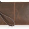 befen Genuine Leather Wristlet Clutch Wallet Purses Small Crossbody Bags Shoulder Handbag for Women, Silver Zipper
