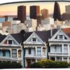 san francisco print Travel Toiletry bag Toiletry bag for women men Cosmetic bag Travel accessories for Women Men