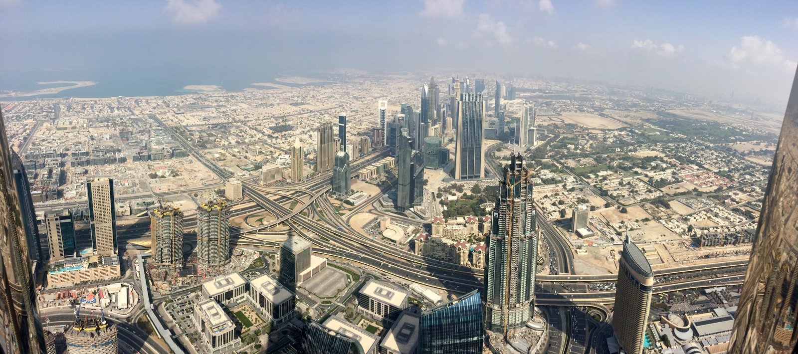 View across Dubai from the Burj Khalifa observation deck
